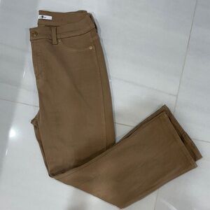 7 For All Mankind HW Slim Kick Coated (Cafe Crema) Jeans